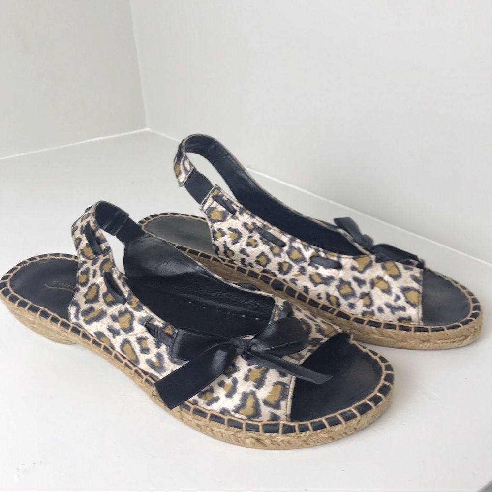 ComfortView Animal Print Espadrille Sandals